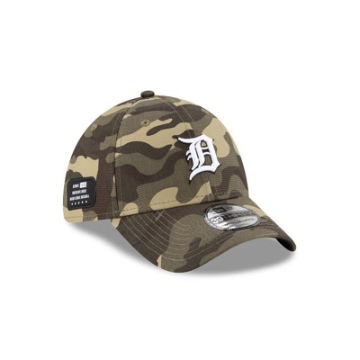 Detroit Tigers Gorra | New Era MLB Armed Forces Weekend 39thirty Stretch Fit Cap Mexico - Verdes